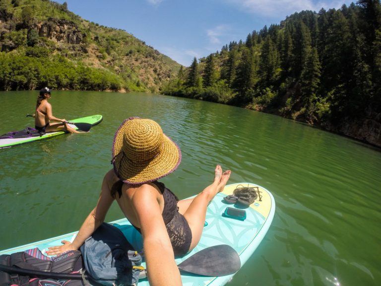 Stand-up Paddle Boarding at the Causey Reservoir