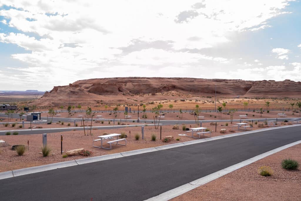 campsites at Roam Horseshoe Bend RV Resort