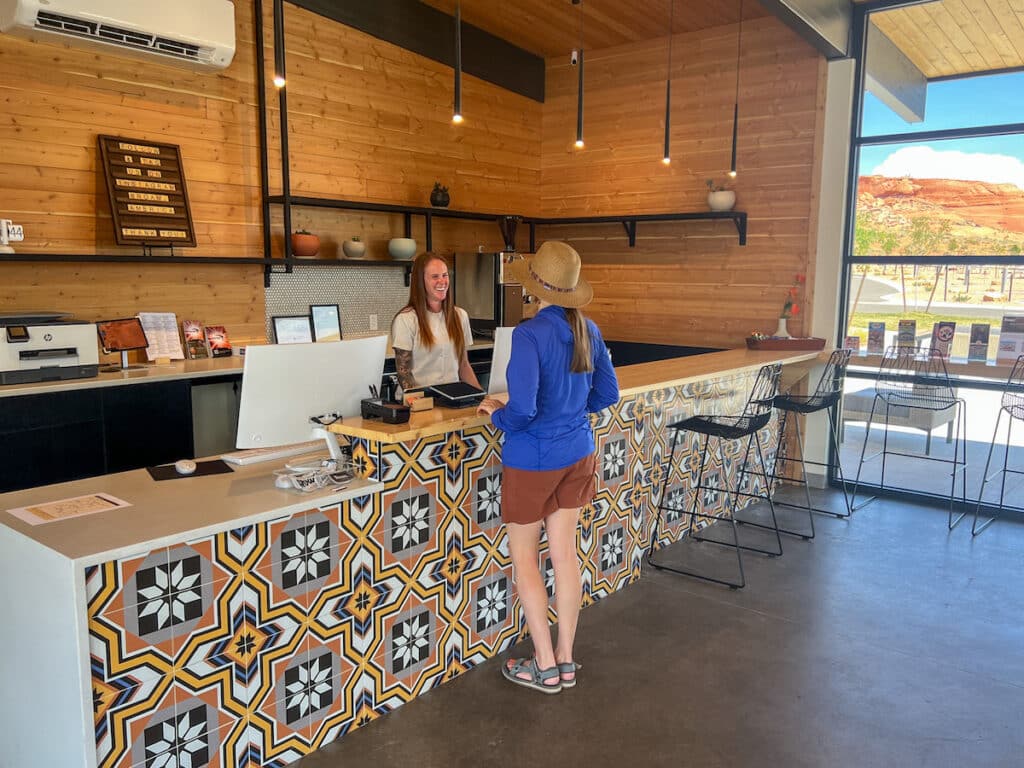 Front office at Roam Horseshoe Bend RV Resort