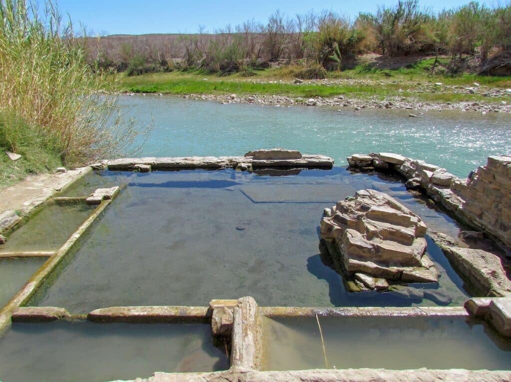 Natural Hot springs in Big Bend National Park