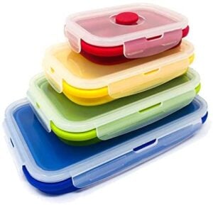 Collapsible Tupperware // Save money on the road by bringing your own camp cooking gear. Here is our checklist for the best outdoor camp kitchen cooking essentials.