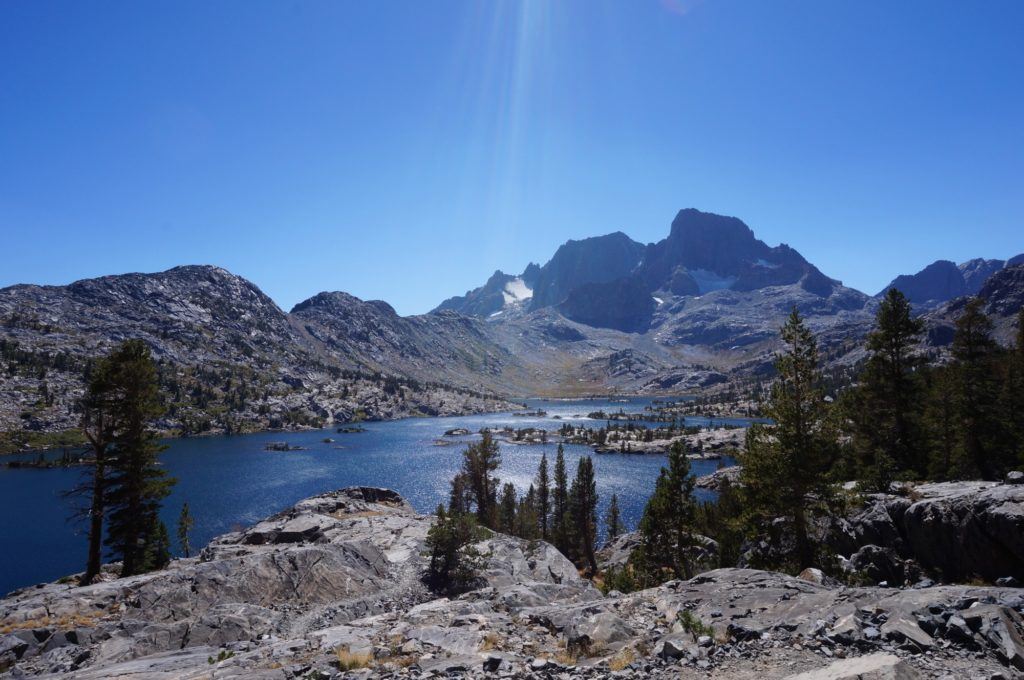 Garnet Lake on the John Muir Trail