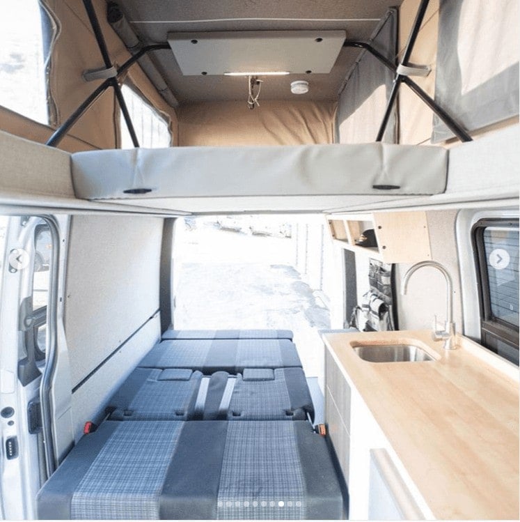 A pop-top camper for family road trips