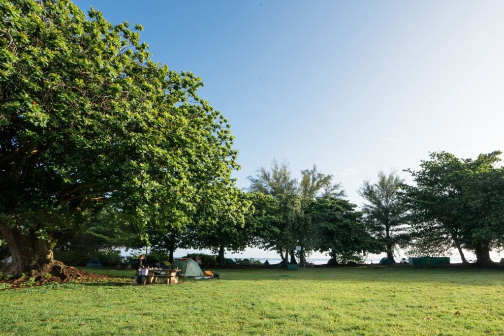 campground in Kauai