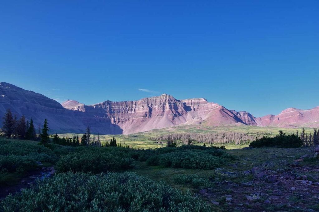 Landscape photo of King's Peak and Uintas Mountain Range in Utah