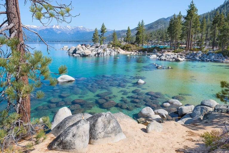 Lake Tahoe in the summer