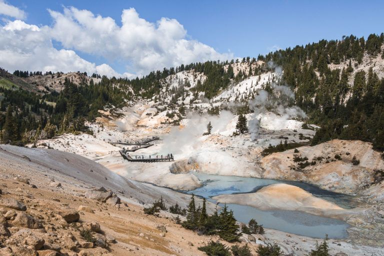 Plan your Lassen National Park hikes with our roundup of the best hikes, including boiling hot pots, alpine lakes, and big summits.