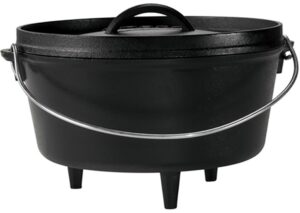 Lodge Deep Camp Dutch Oven // The ultimate guide to gifts for outdoor lovers with ideas for hikers, backpackers, campers, travelers, skiers, outdoor pets, & more.