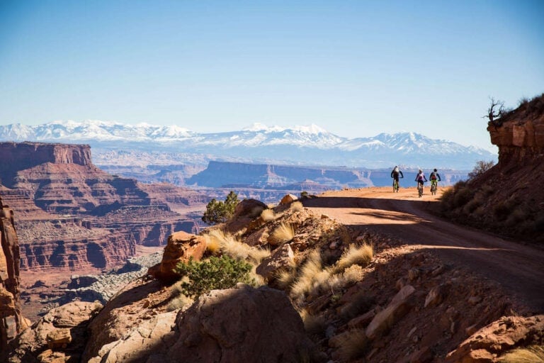 Plan your mountain biking trip on the White Rim Trail in Canyonlands National Park. Learn about permits, itineraries, gear, campsites & more.