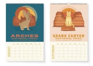 National Parks wildlife calendar