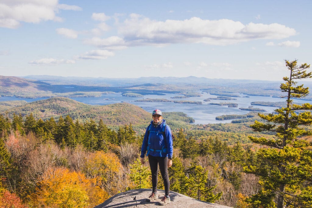 Mt. Morgan // Explore the best New Hampshire hikes to see fall foliage with our comprehensive hiking guide including directions and trail stats.