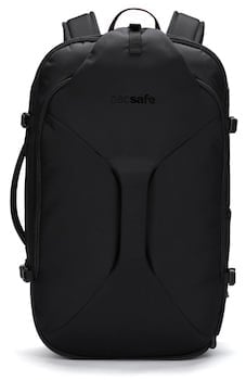 Stock photo of the Pacsafe EXP45 anti-theft carry-on travel pack.