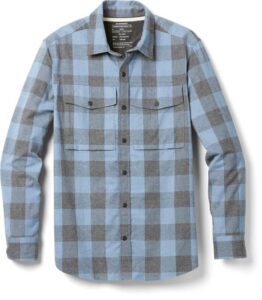 REI Co-op Wallace Lake Flannel for Men // The ultimate guide to gifts for outdoor lovers with ideas for hikers, backpackers, campers, travelers, skiers, outdoor pets, & more.