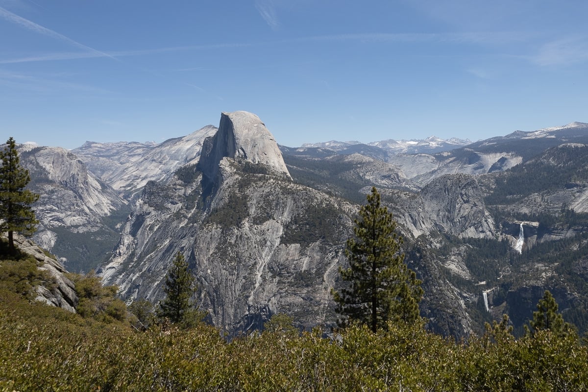 View of Half Dome from Glacier Point in Yosemite National Park